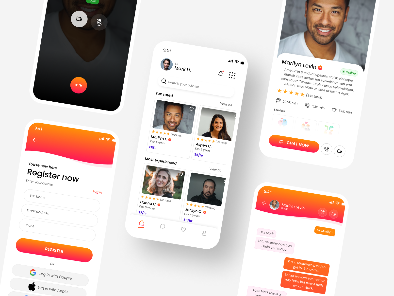 Relationship Advice App UI design by Harish Kumar on Dribbble