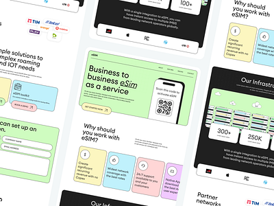 eSIM Landing page | SAAS | B2B design