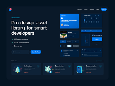 Component Library Landing Page