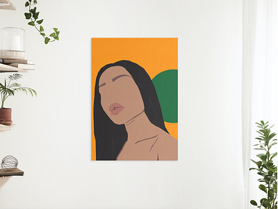 Minimalist Black Woman Wall Art