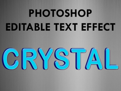 Crystal Photoshop Text Effect design graphic design photoshop effect photoshop text effect psd text effect