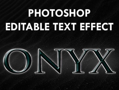 Onyx Photoshop Text Effect design graphic design photoshop layer effect photoshop text effect psd text effect