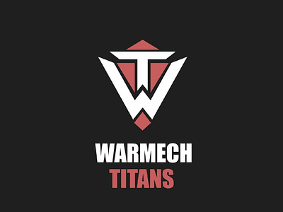Логотип для веб-игры Warmech Titans branding graphic design logo vector