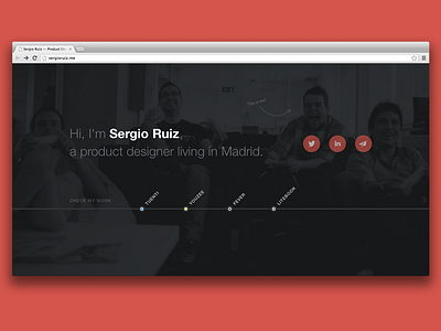 SergioRuiz.me design portfolio sergio ruiz