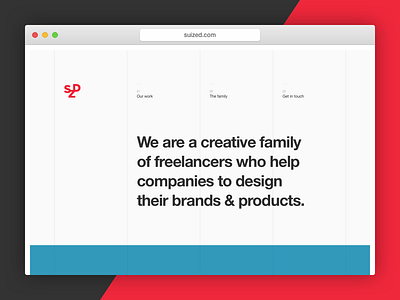 Suized / A Creative Family design designers freelance interface portfolio suized ui web website