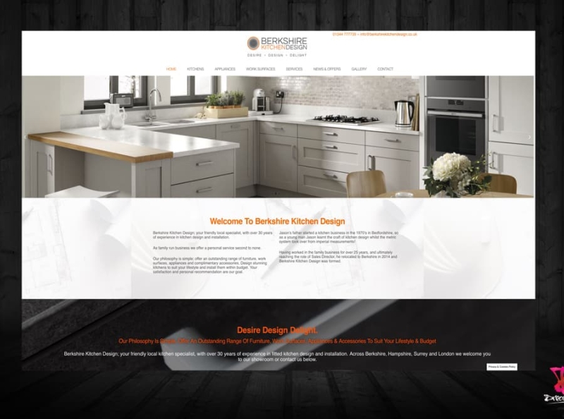 Website Design Gallery Berkshire Kitchen Design by DREAMKATCHA WEB