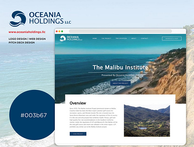 Oceania Holdings LLC branding graphic design logo design website design