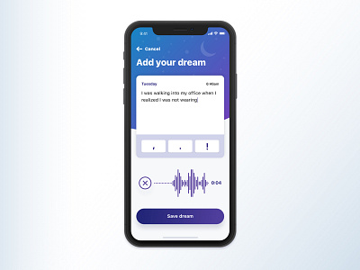 Dream journal app