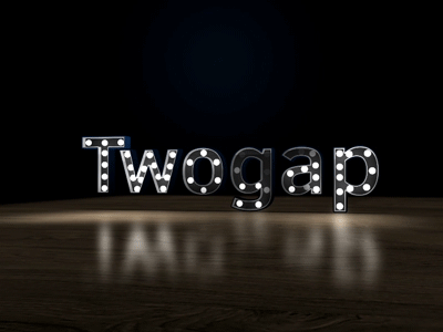 Twogap 2.5d 3d animation dribbble light blue logo motion shaplayer shot trieuvo vietnam