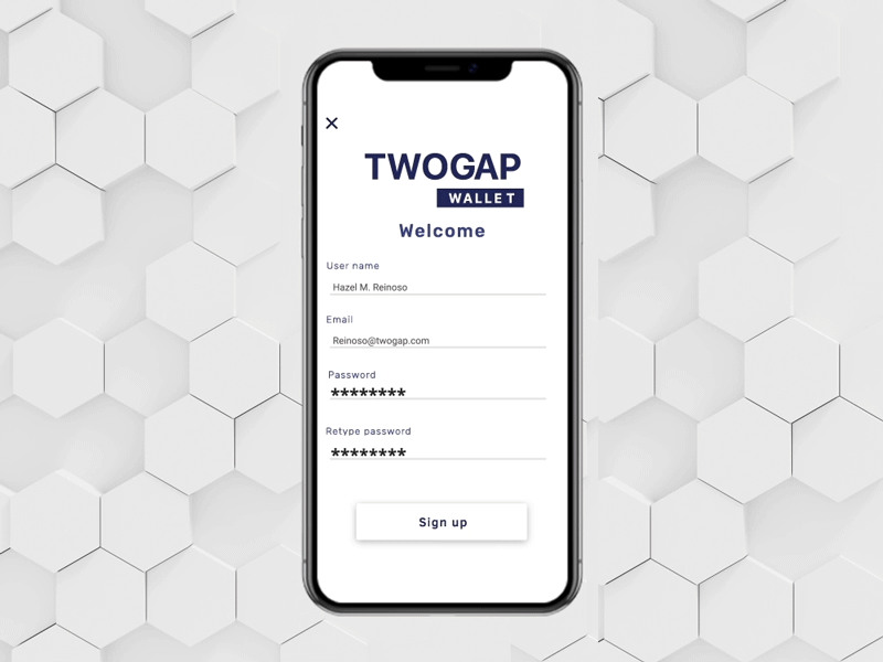 Register Wallet Twogap animation blockchain dribbble motion ui vietnam