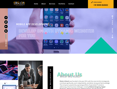 It Company Template design homepage it company template website