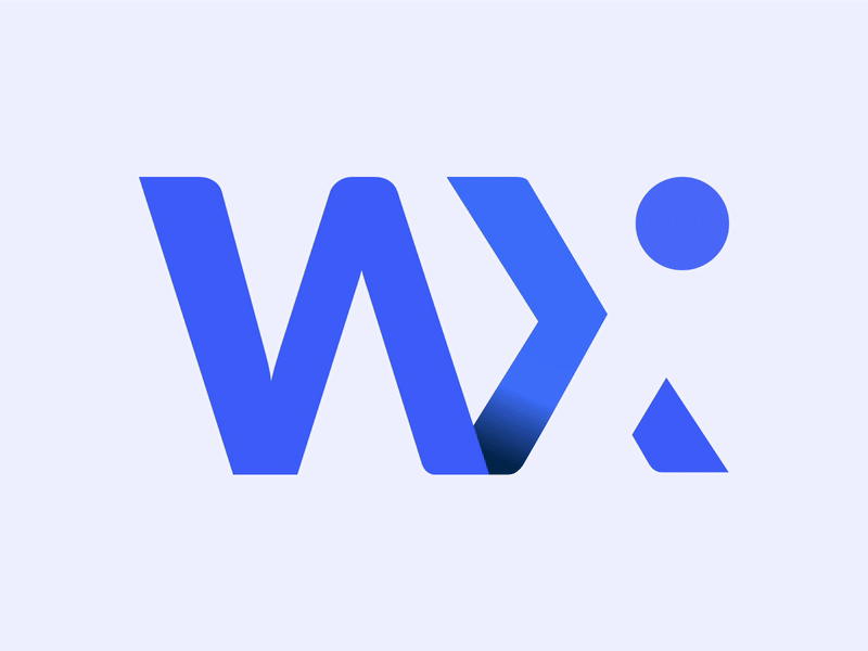 WX Logo branding flat font identity letters logo logotype simple type x