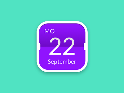 IOS Calendar Icon design fun icon ios ios11 iphone8 iphonex ui