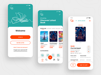 Book Store App Concept