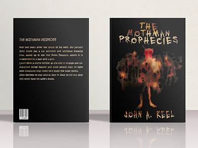 The Mothman Prophecies Book Cover Design book cover design book design design drawing illustration ink illustration