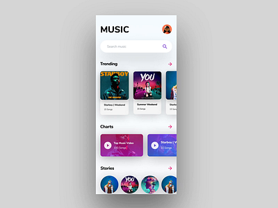 Music app motion design interaction design motion motion design music music app music app animation music app motion music app ui playlist scroll animation ui