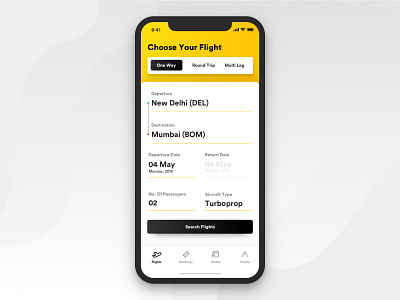 Flight booking app