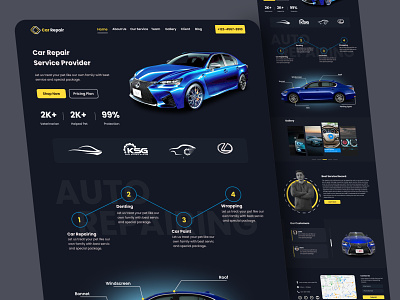 Car Repair Website Design