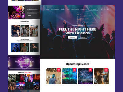 Night Club Reservation Website Design