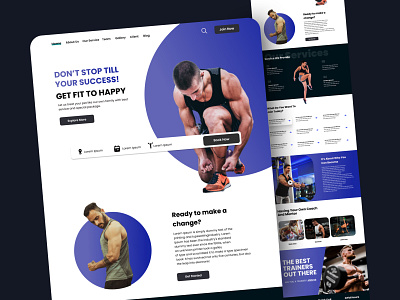 Fitness Trainer Website Design