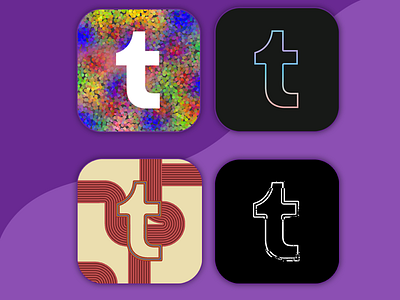 Tumblr Logo Redesigns app branding design graphic design logo ui