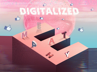 Digitalized Empathy design digital digital illustration editorial illustration illustraion lettering letters typo typography