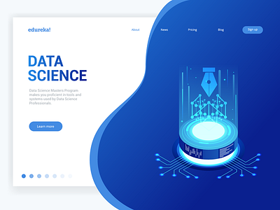 Landing Page Design Data Science data science design landing page ui design web design