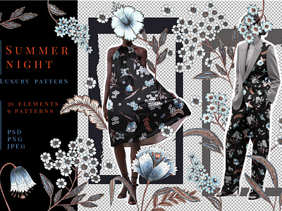 Summer night pattern