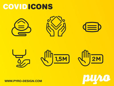 FREE WASH HANDS / COVID-19 ICONS