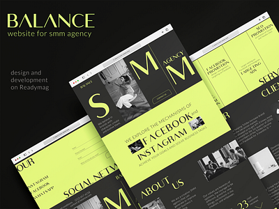 WEBSITE FOR SMM-AGENCY ON READYMAG