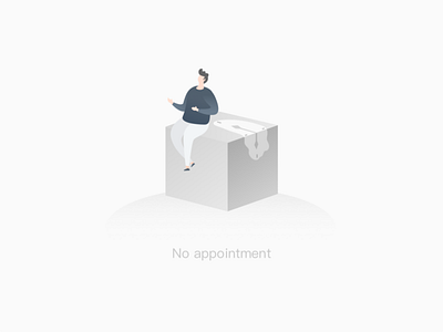 Empty page of appointment default page illustrations mobile ui ui