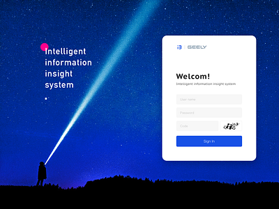 Insight System sign in ui web