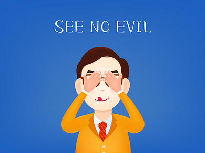 See no evil illustrations imagery marketplace photos style typography ui ux web