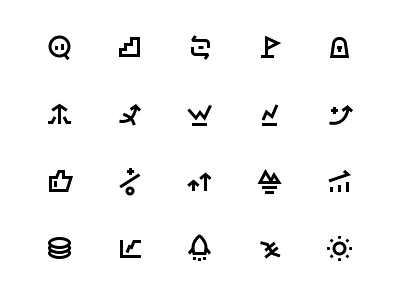 Stock Icons concept design logo typography ui