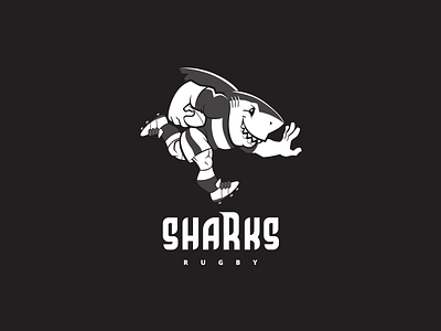 The Sharks logo and mascot rebrand (2020) brand identity branding character design design identity illustration illustrator logo logo rebrand mascot design rebrand rebranding rugby sports logo the sharks
