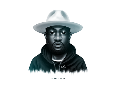 Virgil Abloh graphic design illustration portrait virgil abloh