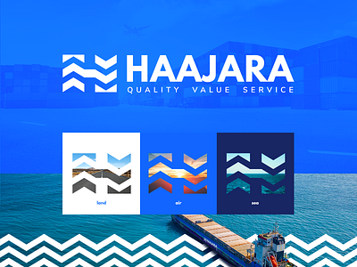 Haajara branding design graphic design identity illustration illustrator logistics logo vector