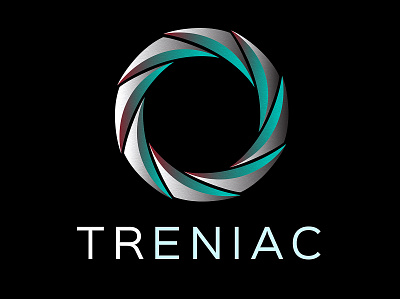 Treniac logo (2015) branding clean design gradient icon icon identity illustration illustrator logo spiral vector