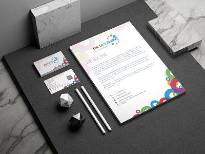 Stationary design 3d animation app astronaut branding business card design business card designs design dog graphic design illustration kids care stationary design letterhead logo motion graphics printable designs stationary design ui