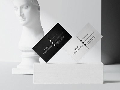 Business card branding graphic design typography