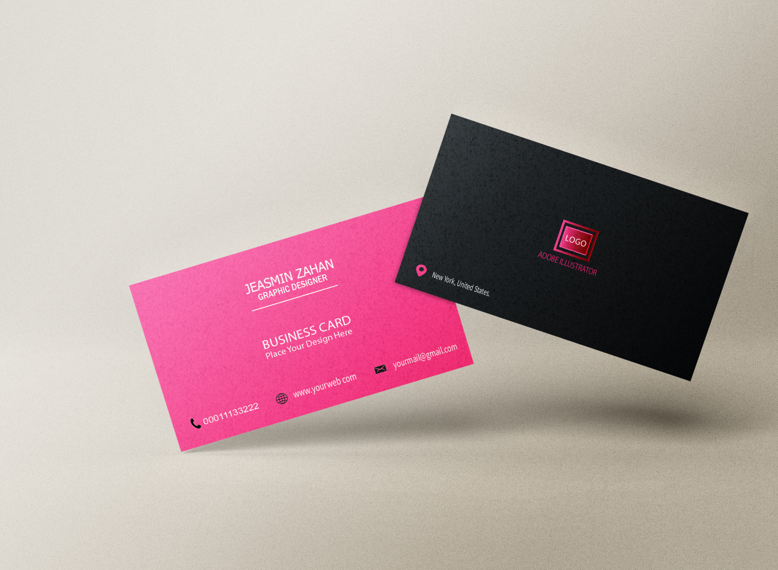 Business Card Official Card by Jeasmin Zahan on Dribbble