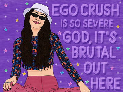 Ego crush is so severe - Olivia Rodrigo fanart