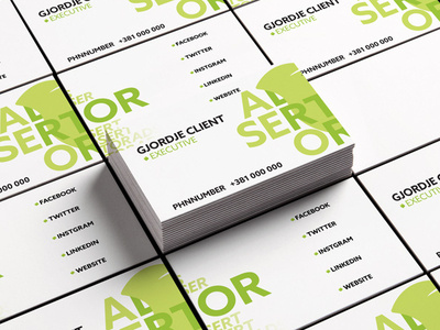 Perspective Business Cards Mockup 2