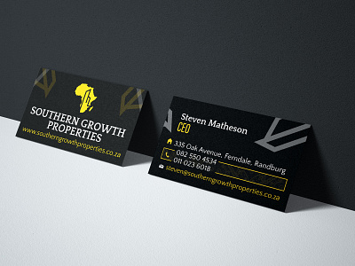 Southern Growth Properties Business Card Design branding business agency business card business card design business card mockup design designer graphic logo style