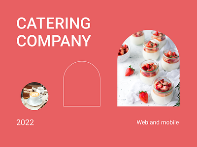 Catering Company Web and Mobile design ui ux