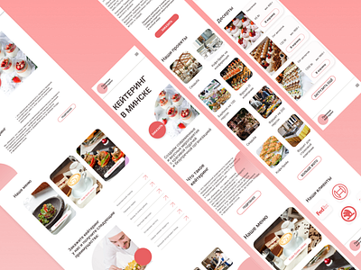 Catering Company Web and Mobile design ui ux