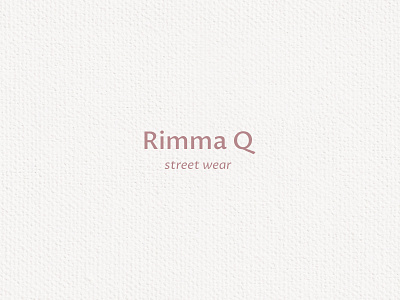 Logo Design // Rimma Q branding dailylogochallenge design graphic design icon logo logotype minimal typography vector