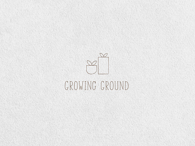 Logo Design // Growing Ground branding dailylogochallenge design graphic design icon logo logotype minimal typography vector