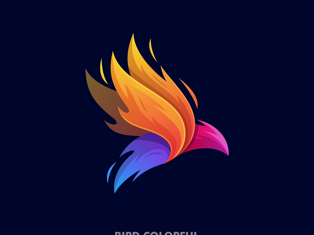 gradient-bird-logo-designs-themes-templates-and-downloadable-graphic