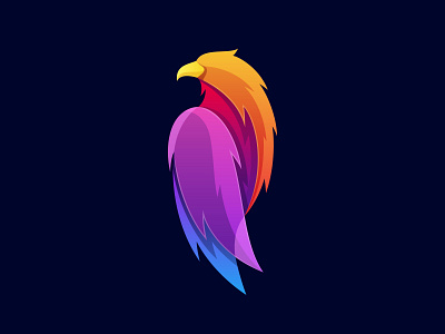 abstract-eagle-colorful-illustration-logo-template